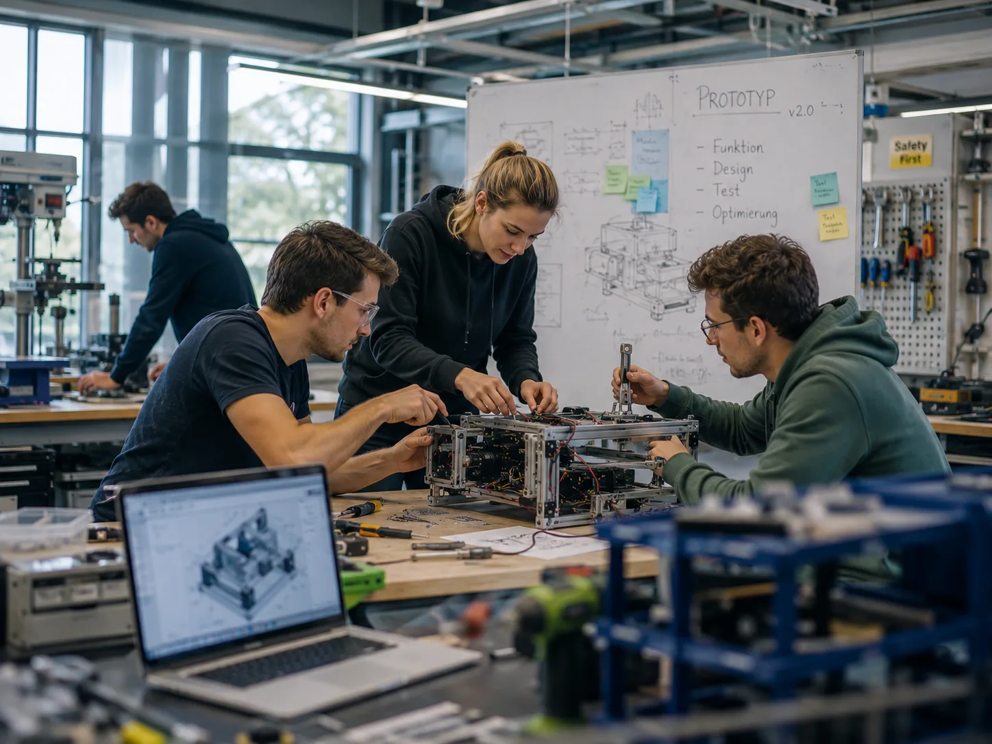 Prototypenbau im kreativen Makerspace